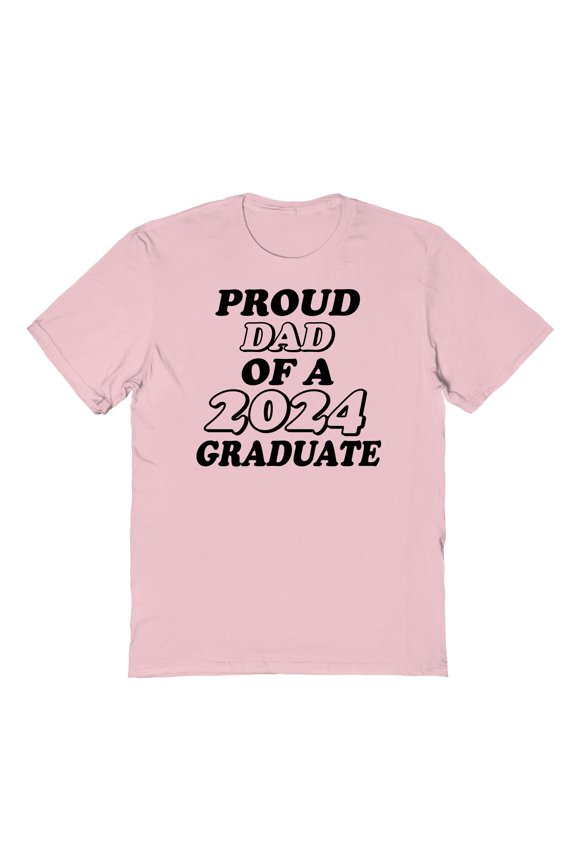 Proud Dad Of A 2024 Graduate light pink T-Shirt