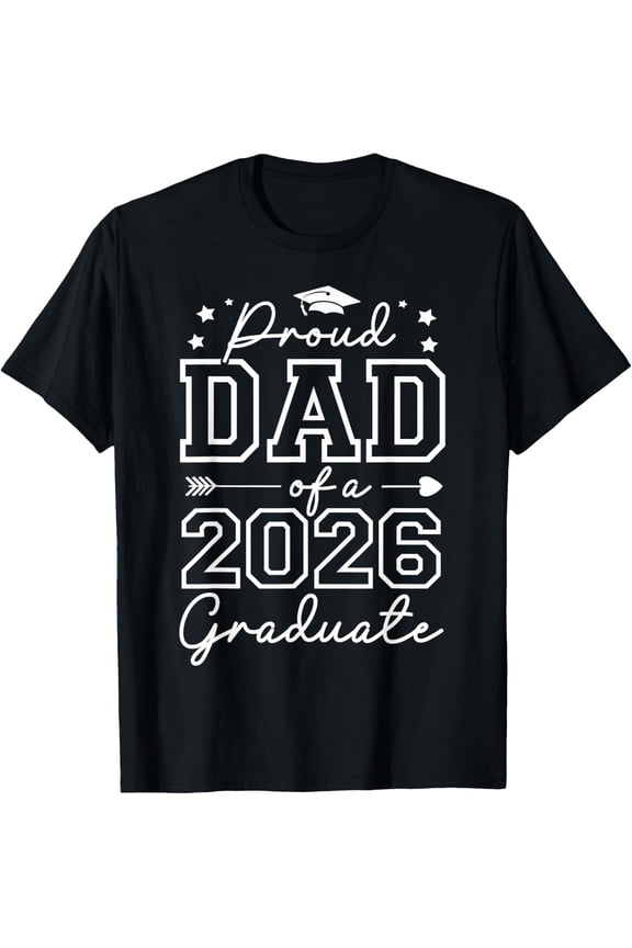 Proud Dad Of A Class Graduate Dad Senior Graphic T-Shirt