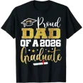 thumbnail image 1 of Proud Dad Of A Class Of 2026 Graduate Senior Graduation T-Shirt All Size S-5Xl, 1 of 4