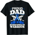 thumbnail image 1 of Proud Dad Of A Hydrocephalus Warrior Awareness Ribbon Daddy T-Shirt, 1 of 4