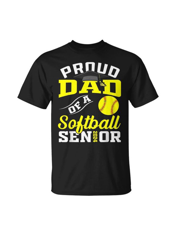 Proud Dad Of A Softball Senior 2024 Dad Graduation TShirt