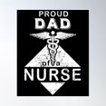 thumbnail image 1 of Proud Dad Of Nurse Men Nurse Father Family Nurse Graduation Gift Poster Wall Art, Modern Wall Decor, 8x12 UNFRAMED, 1 of 3