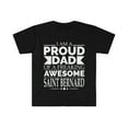 thumbnail image 1 of Proud Dad St Saint Bernard Unisex T-shirt S-3XL Dog Dad Owner Father's Day, 1 of 2