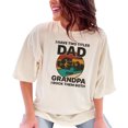thumbnail image 1 of Proud Dad and Grandpa Family Gift, Ivory Comfort Colors T-Shirt, XL, 1 of 3