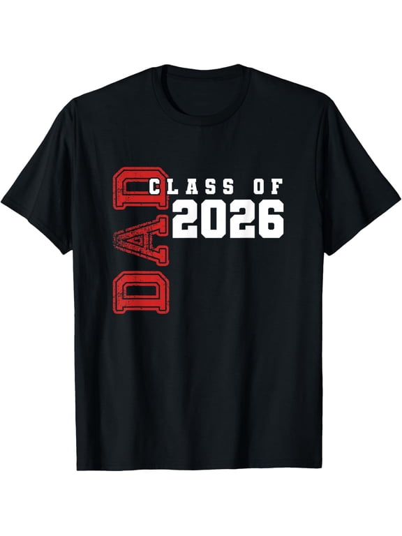 Proud Dad of Class of 2026 Graduate Adult T-shirt