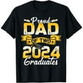 thumbnail image 1 of Proud Dad of Two 2024 Graduates Funny Class of 24 Senior T-Shirt, 1 of 4