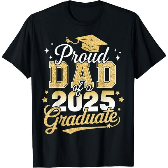 Proud Dad of a Class of 2025 Graduate Senior Graduation Mens T-Shirt