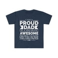 thumbnail image 1 of Proud Dad of a Structural Engineer Unisex T-shirt S-3XL Father's Day, 1 of 2