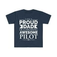 thumbnail image 1 of Proud Dad of an awesome Pilot Unisex T-shirt S-3XL Father's Day, 1 of 2