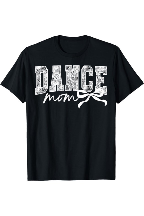 Proud Dance Mom T-Shirt with Bow Design for Ballet Support