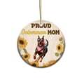 thumbnail image 1 of Proud Doberman Pinscher Mom Happy Mother's Day with Love Ceramic Round Ornament Doberman Dog Lover Gifts Home Tree Decor - 02003, 1 of 5