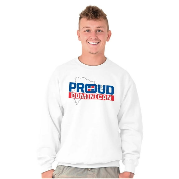 Proud Dominican DR Culture Ancestry Sweatshirt for Men or Women Brisco Brands S