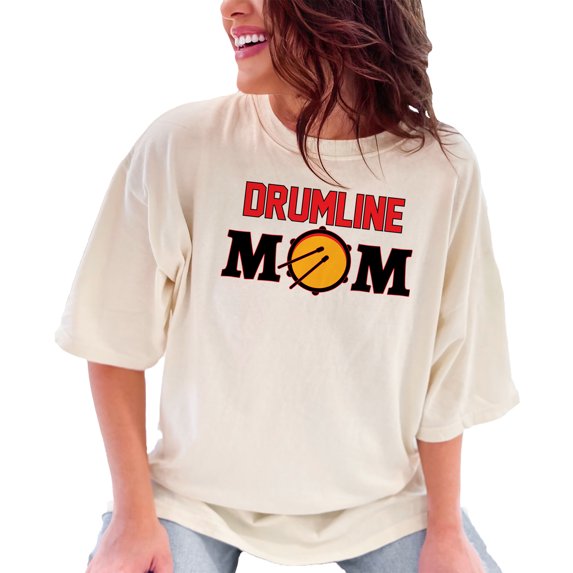 Proud Drumline Mom Musical Passion, Ivory Comfort Colors T-Shirt, XL