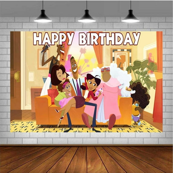Proud Family Banner Poster Wall Decor Birthday Backdrop Background Party Supplies Taspestry