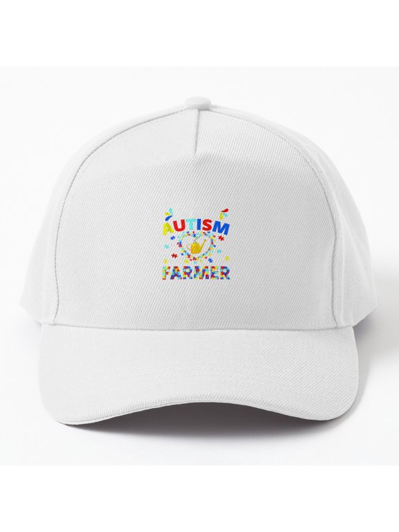 Proud Farmer Autism Awareness Baseball Hat, Agriculture Support and Love Design, Cap