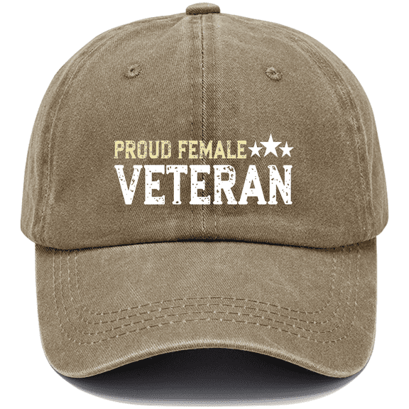 Proud Female Veteran Hat, Proud Female Veteran Cap