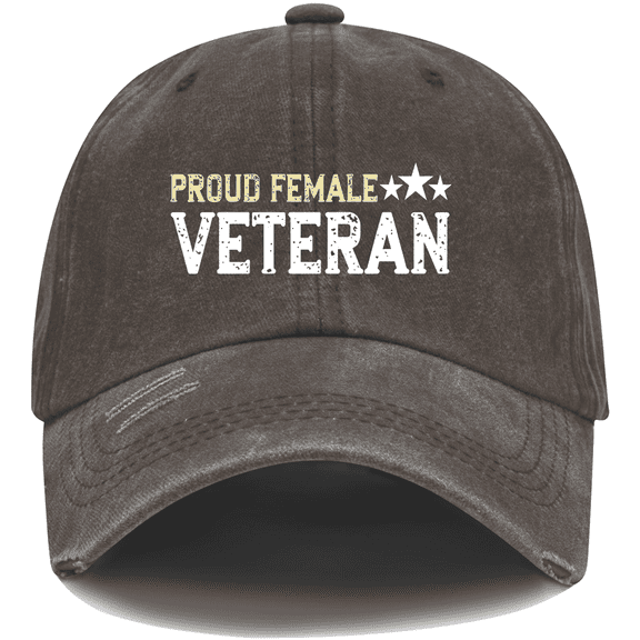 Proud Female Veteran Hat, Proud Female Veteran Cap