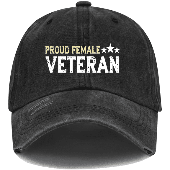 Proud Female Veteran Hat, Proud Female Veteran Cap