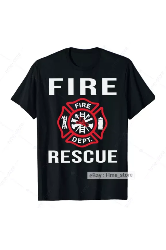 Proud Fire Rescue Firefighter T-Shirt Funny Fireman Hero Fire Fighting Tee Gifts