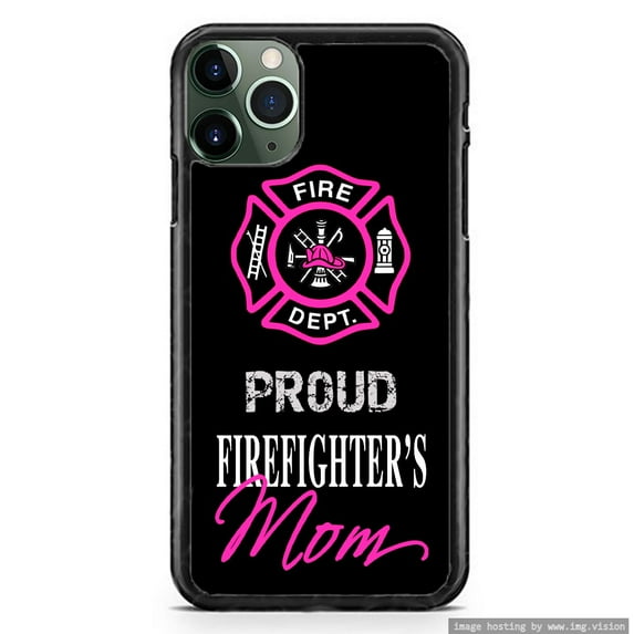 Proud FireFighter Mom Mother Mommy Case Slim Shockproof Hard Rubber Custom Case Cover For iPhone 11 Pro