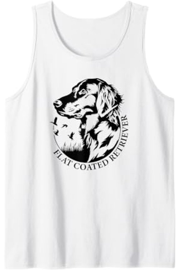 Proud Flat Coated Retriever Portrait Bird Hunting Dogs Dog Tank Top Size S-3XL