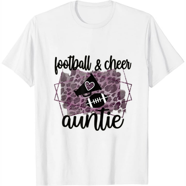 Womens Cheerleading T Shirt - Proud Cheer Aunt Womens Cheerleading T Shirt - Proud Cheer Aunt