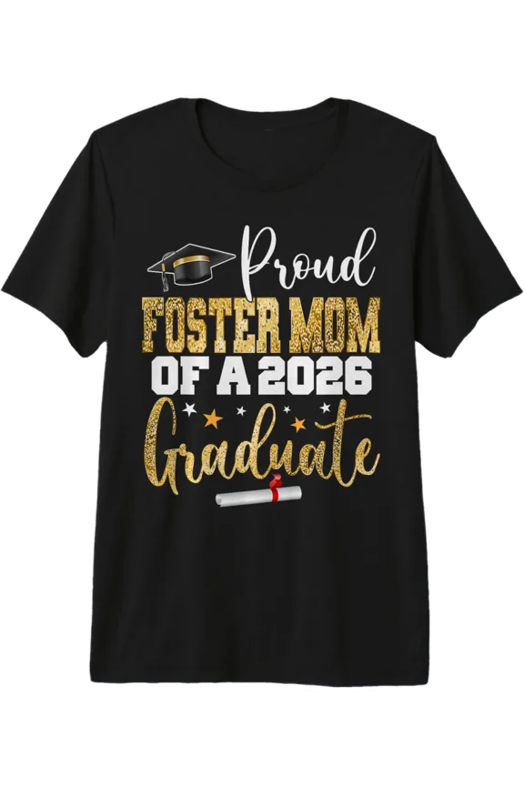 Proud Foster Mom Of A Class 2026 Graduate Senior Graduation T-Shirt V1 All Size S-5Xl