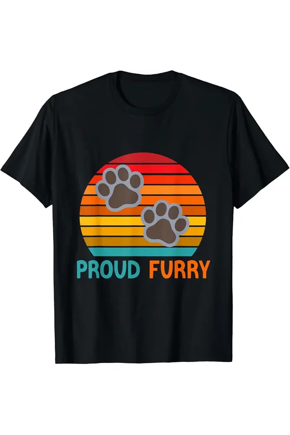 Proud Furry Designs Furry Costume Fandom Cosplay Lover Gift Unisex T-Shirt, up to Size 5XL