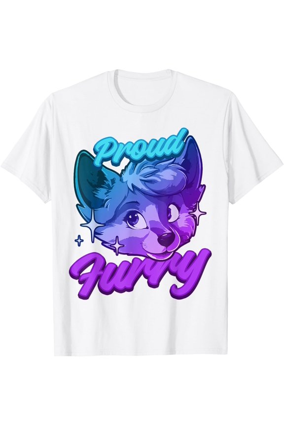 Proud Furry Fandom Cosplay Animal Lover Furries Furry Person T-Shirt Size S-5XL