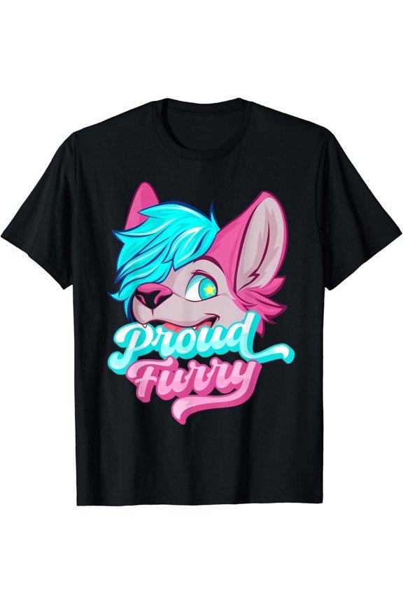 Proud Furry Fandom Cosplay Animal Lover Furries Furry Person T-Shirt Size S-5XL