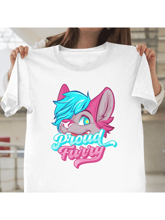 Proud Furry Fandom Tails Ears Cute Cosplay Top Unisex T-Shirt, S-3XL
