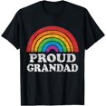thumbnail image 1 of Proud Grandad LGBTQ Rainbow Support LGBT Gay Pride Month T-Shirt, 1 of 4