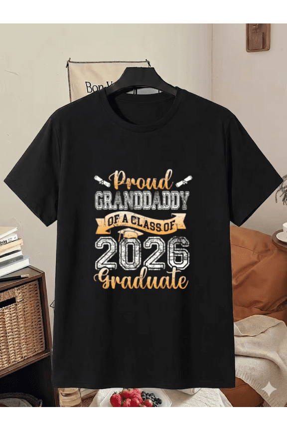 Proud Granddaddy Class of 2026 Graduate Graduation T-Shirt, for men & women, S-5XL