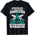 thumbnail image 1 of Proud Grandfather Of A Scleroderma Warrior Awareness Ribbon T-Shirt, 1 of 4
