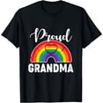 thumbnail image 1 of Proud Grandma LGBT Lesbian Gay Pride Family Support Gift T-Shirt, 1 of 4