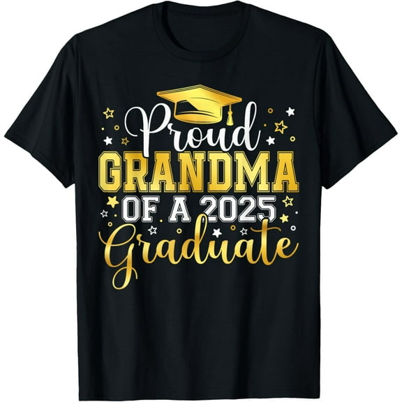 Proud Grandma Of A 2025 Graduate Senior Graduation Gift T-Shirt