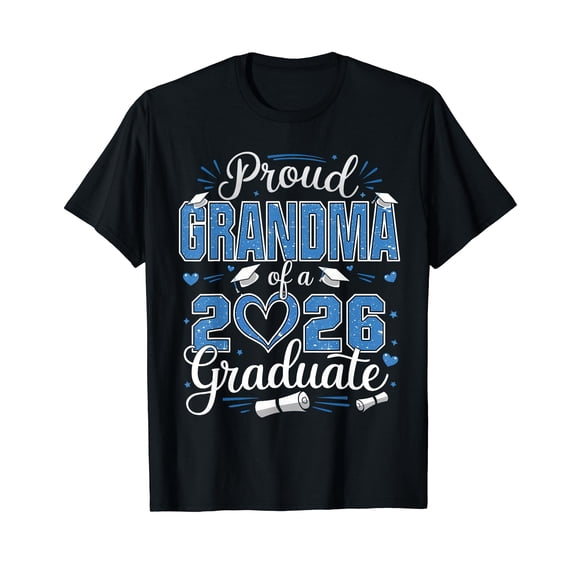 Proud Grandma Of A Class Of 2026 Graduate 26 Senior Grandma T-Shirt