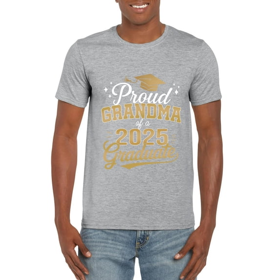 Proud Grandma of 2025 Senior Graduation School Family Unisex T-Shirt