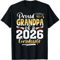 thumbnail image 1 of Proud Grandpa Of A Class Of 2026 Graduate Senior Graduation T-Shirt Unisex Full Size S-5XL, 1 of 5