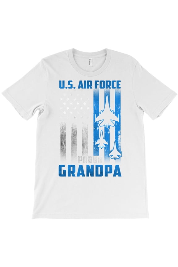 Proud Grandpa US Air Force, Military Family Pride Graphic Design Gift G2636 Unisex T-Shirt, Up to Size 5XL