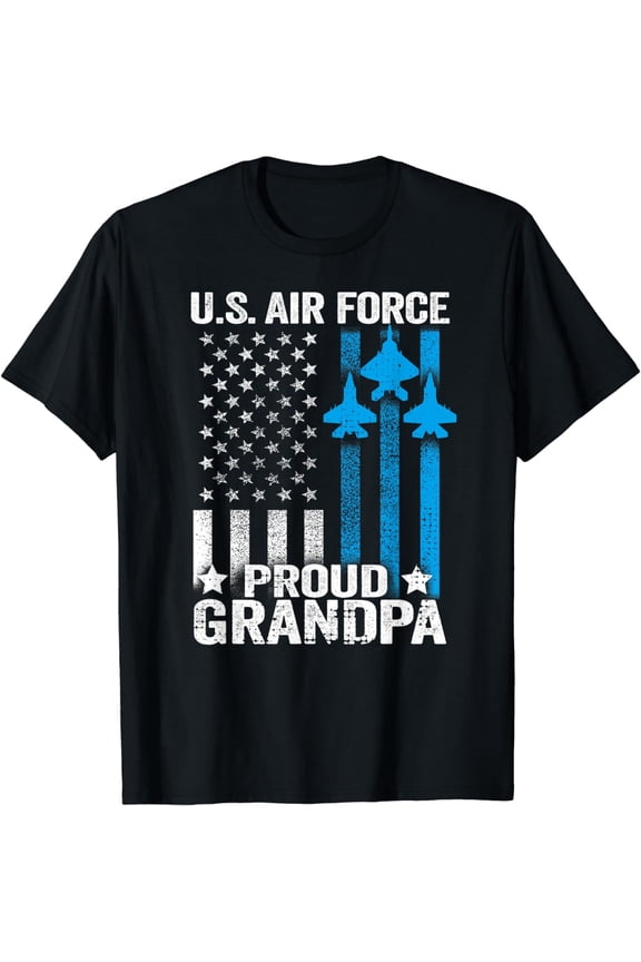Proud Grandpa US Air Force T Shirt - USAF Shirt