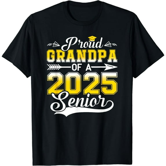 Proud Grandpa of a 2025 Senior Graduate, Funny Graduation T-Shirt