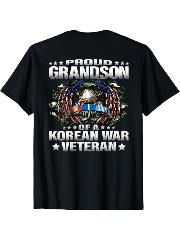 Proud Grandson Of A Korean War Military Vets Family T-Shirt