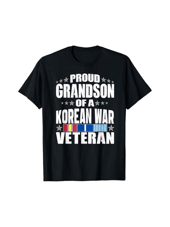 Proud Grandson Of Korean War Military Family T-Shirt