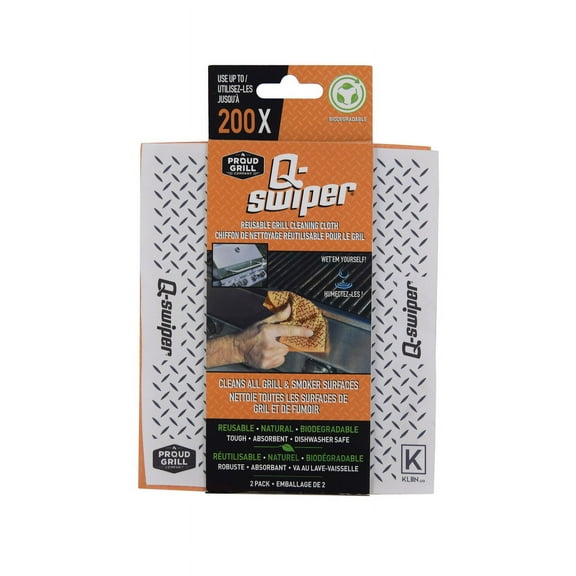 Proud Grill Q-Swiper Exterior Grill Cleaning Cloth- 2 pk