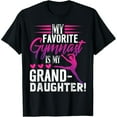 thumbnail image 1 of Proud Gymnastics Granddaughter Fan Gift for Women Short Sleeve Graphic T-Shirt, 1 of 6