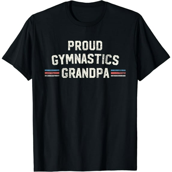 Proud Gymnastics Grandpa Shirt Gymnast Gift Father's Day