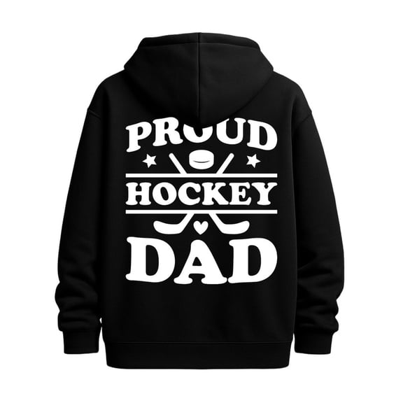 Proud Hockey Dad hoodies & sweatshirt hockey for men machine washable black Comfortable Material，Bold Design funny unforgettable happy Funny Unisex Shirt Cotton tshirts