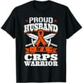 thumbnail image 1 of Proud Husband Of A CRPS Warrior RSD Awareness Ribbon RND T-Shirt, 1 of 4