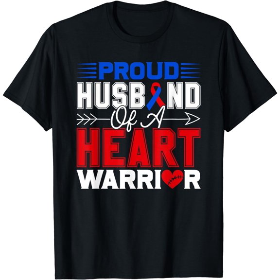 Proud Husband Of A Heart Warrior CHD Awareness Month Support T-Shirt